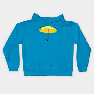 Yellow Umbrella Kids Hoodie